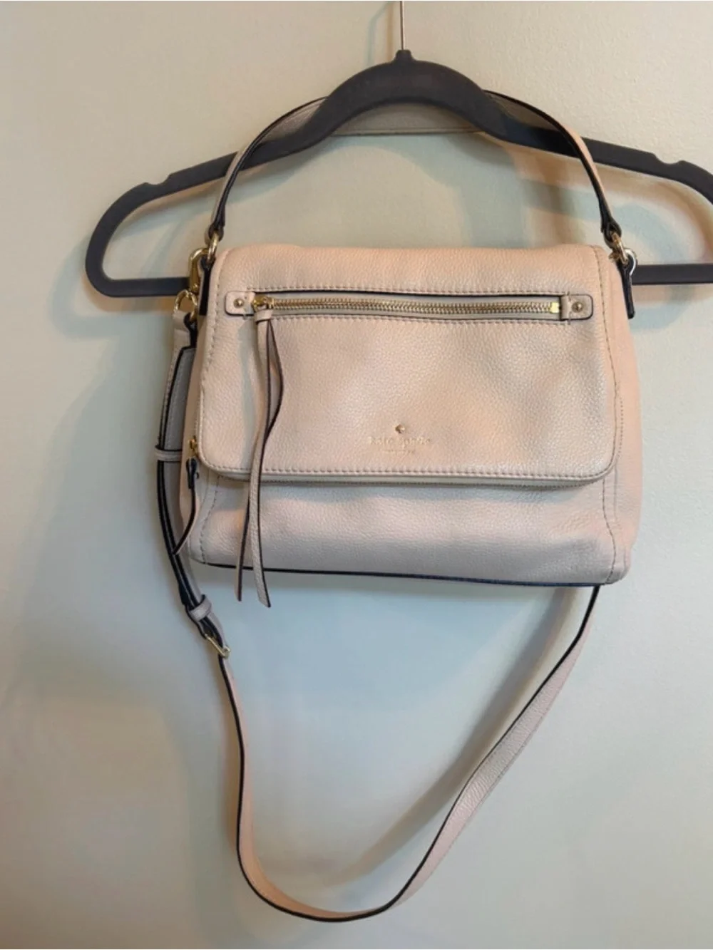 Kate Spade Tan Leather Crossbody Bag m
